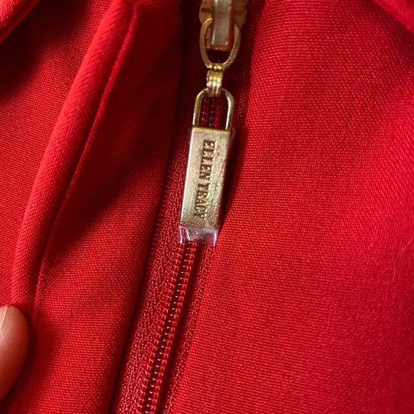 NWT Ellen Tracy Red Dress Size 4 - Picture 7 of 8